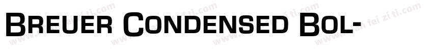 Breuer Condensed Bol字体转换